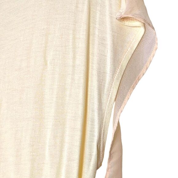 GAP Peach Chiffon Two Layer V-neck Blouse size L - Picture 6 of 13